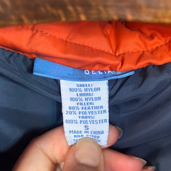 dELiA*s Blue and Orange Vest with Faux Fur - Picture 2 of 7